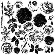 Dekor Stempel Painterly roses