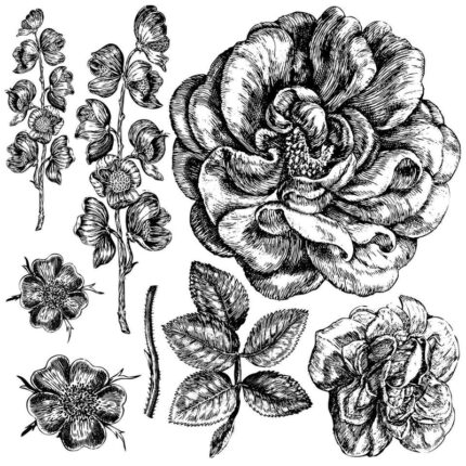 Dekor Stempel Lady of Shalott