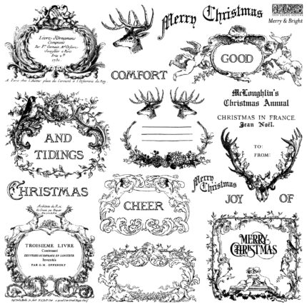Dekor Stempel Merry & Bright