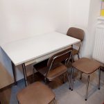 Stahlrohr Esstisch mit Stühlen-Verkauft