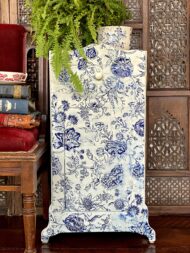 IOD Paint Inlay  Indigo Floral- 3