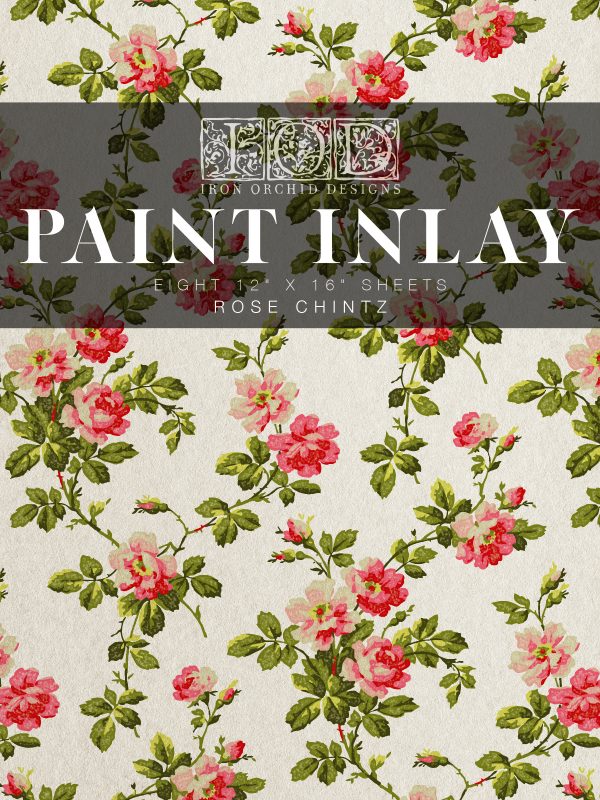 IOD Paint Inlay Rose Chintz-1