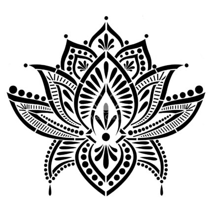 Posh Chalk Schablone Lotus Blossom