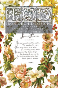 IOD Lover of Flowers Transferfolie