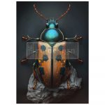 Brass Scarab Decoupagepapier A1 ReDesign with Prima