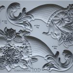 IOD Decor Mould Dekorform Cornucopias