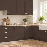 Farbbeispiel Chocolate Lignocolor Kreidefarbe – Küche